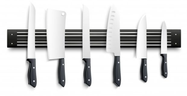 Le rangement des couteaux de cuisine